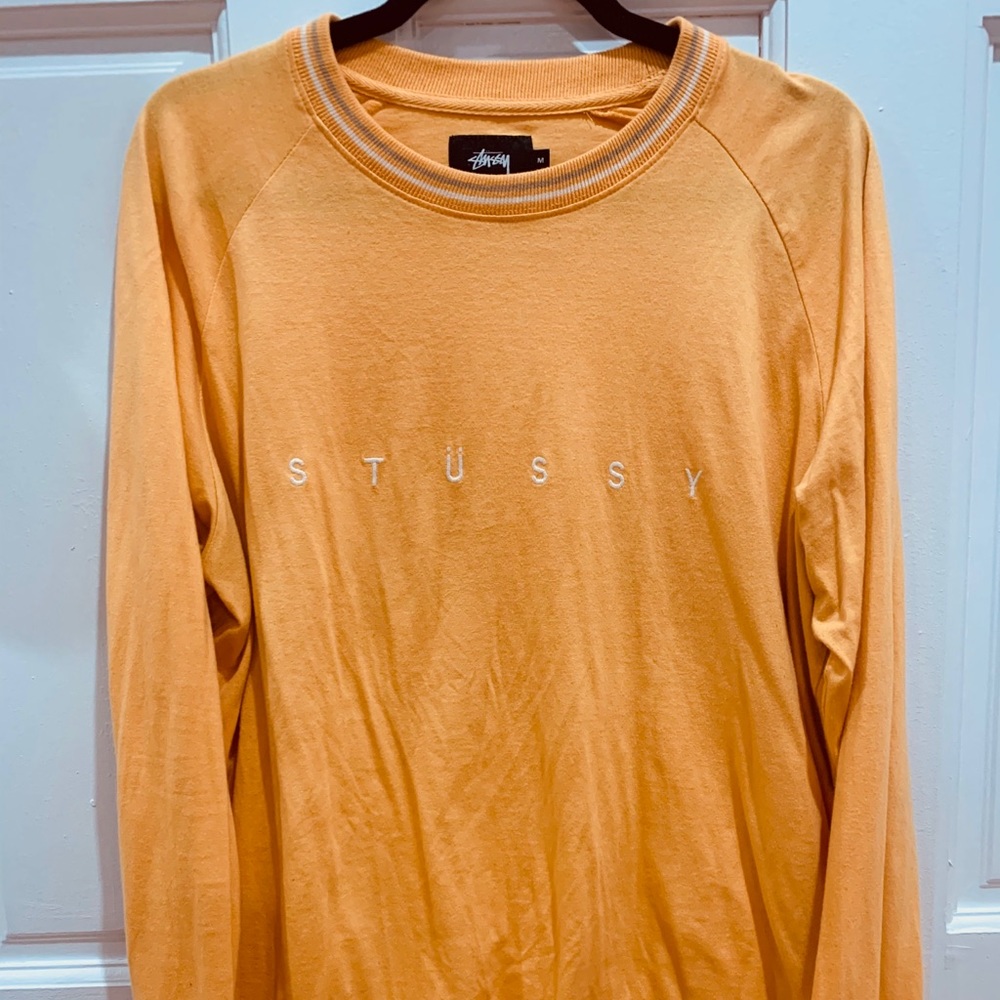 Stussy Stripe Collar Crewneck Longsleeve